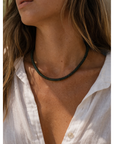 Hematite lobster clasp necklace