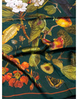 100% Silk Scarf-Emerald Parrot